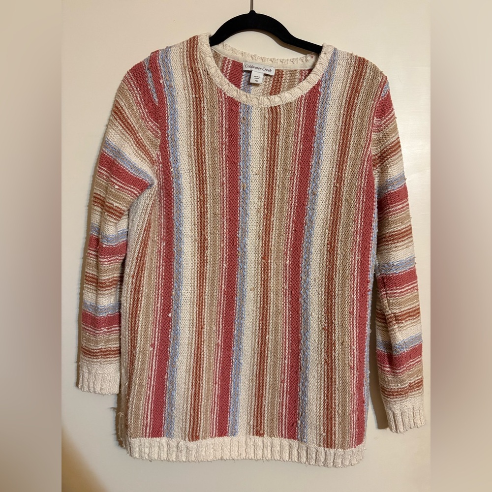 Coldwater Creek Multicolor Striped Sweater